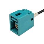 Data Female FAKRA Z Type Connector Waterblue Color High Speed For Car