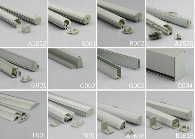 Waterproof 2m length LED aluminum extrusion profiles A2623 for LED Strips for shops stores mall