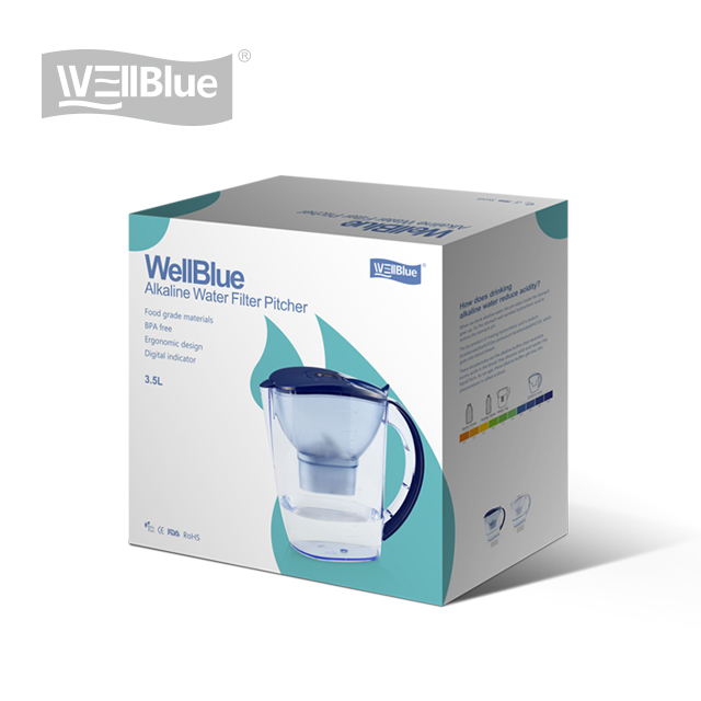 Household Alkaline Water Purification Pitcher BPA Free Environmentally Friendly