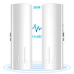 5.8G 14dBi 24V PoE 3KM Point to Point Wireless Bridge Wifi Outdoor CPE