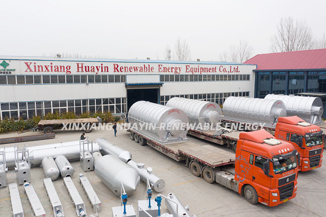 Pyrolysis Waste Oil Distillation Plant Huayin , Waste Motor Oil Recycling To Diesel