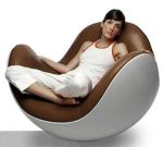 Modern Fiberglass Leisure Lounge chair Salon Ball Shaped Swing Chair