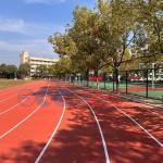 Red 13mm Prefabricated Rubber Running Track All Weather ROHS Certificate