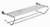 51458 paper holder double tumbler holder bathroom accessory brass chrome finish towel bar paper holder soap dish