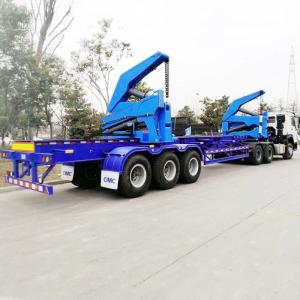 Quality Mechanical Spring Suspension 3 Axle 40T Hammar Container Side Loader wholesale