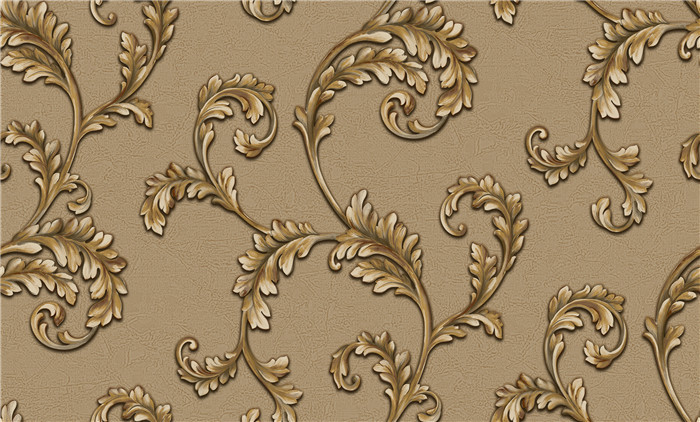 Peelable Metallic Embossed Wallpaper Water Resistant For Lounge Room