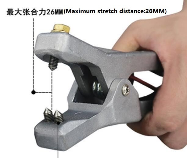 Grey Electrostatic grounding clamp High efficiency paint breaking needle Maximum stretch distance:26MM