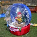 Inflatable human size snow globe Christmas inflatable snow globe for outdoor