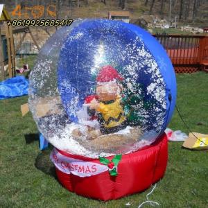 Quality Inflatable human size snow globe Christmas inflatable snow globe for outdoor wholesale