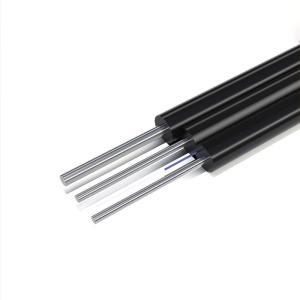 Quality HXCOWO FTTH Outdoor GJYXCH 1 2 4 Core G657A1 Steel Wire Or FRP Black Fiber Optic Drop Cable wholesale