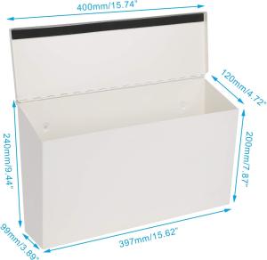 Quality Rust-Proof Wall-Mount Mailbox Large Capacity Galvanized Steel Post Box 0.8mm Thickness wholesale