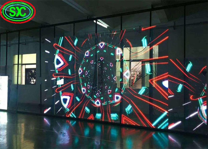 SMD2121 Transparent LED Screen Full Color Advertisement Window Signage