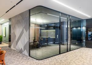 Quality Premium Soundproof Design Frameless Double Glass Office Partition Walls wholesale