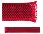 Flexible Red REACH Wire Mesh Sleeve For Cable Protection And Management