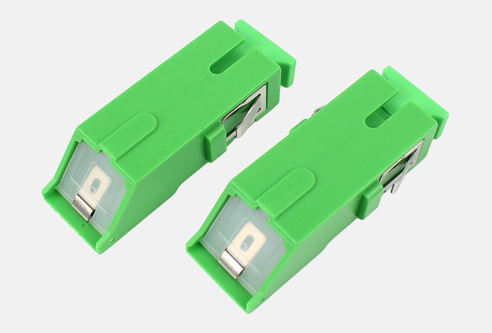 700 Simplex APC SC Fiber Optical Adapter Low Insertion Loss / Return Loss