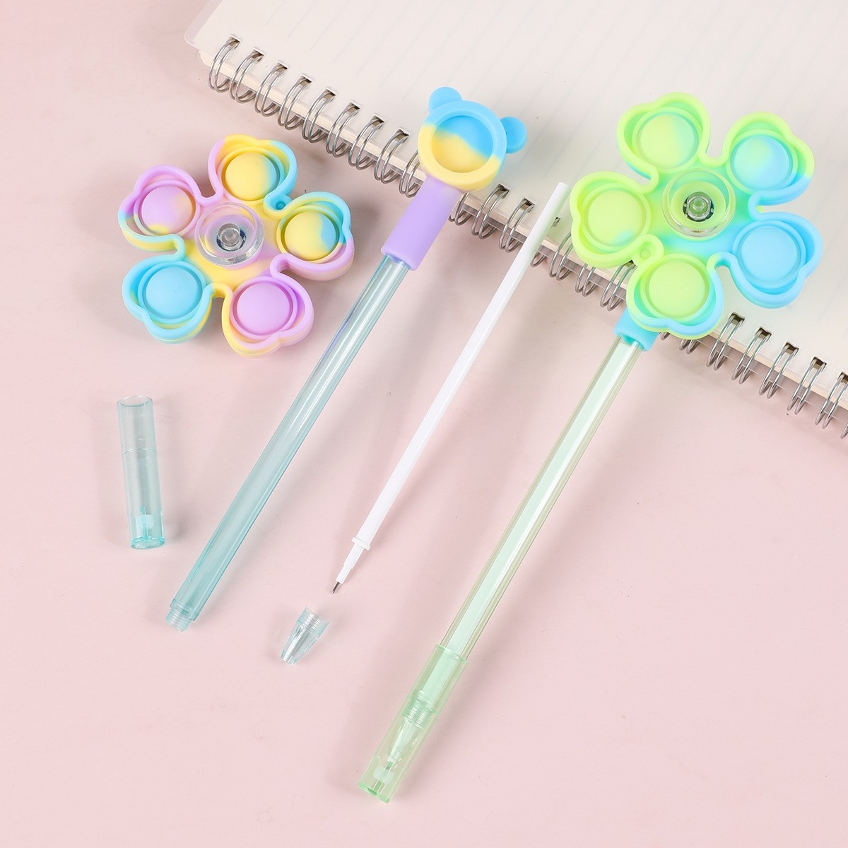 Unique Windmill Design Gel Pen 0.5mm Plastic Students Gift Pen