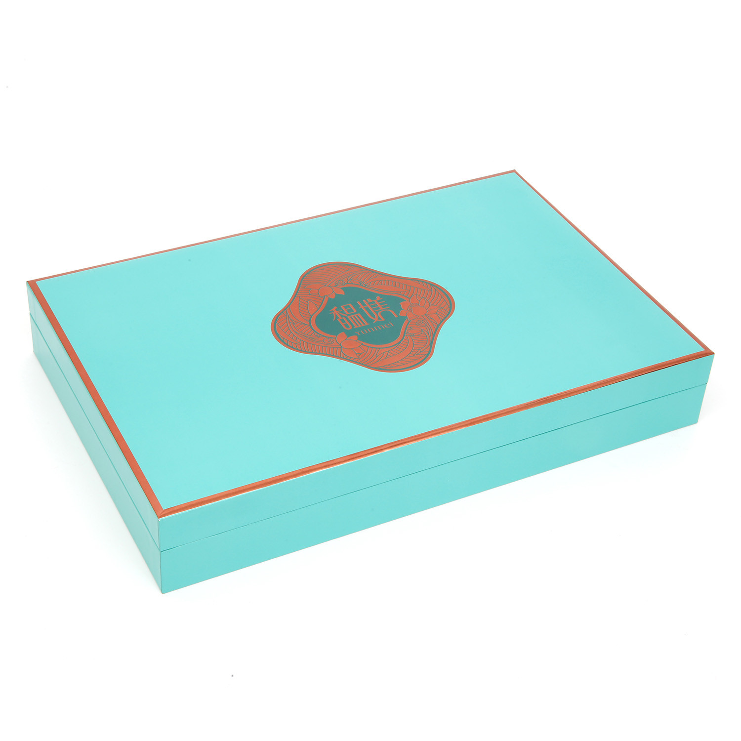 Blue Based And Lid Big Cardboard Cosmetic Packaging Boxes For Essential Oil