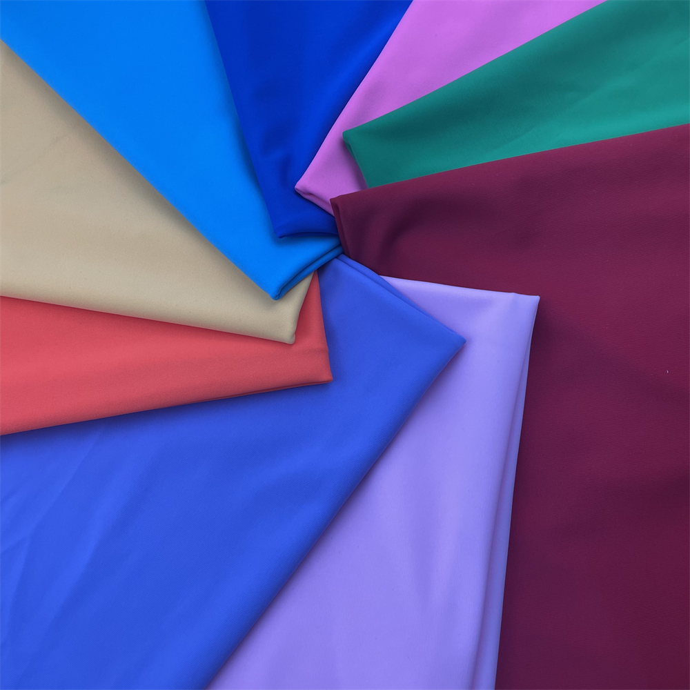 81% Nylon 19% Spandex Lycra 4 Way Stretch Fabric Recycled for Swimwear