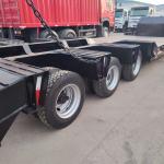 Used New Lowboy Truck Trailer 60T Lowbed Semi Trailer For Sale