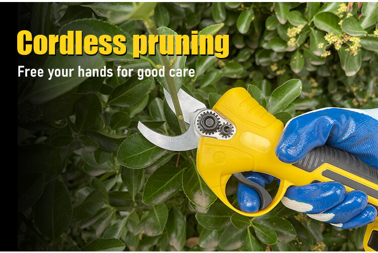 16.8V Brushless Electric Pruning Shears Garden Tool Cordless Scissors For Fruit Tree