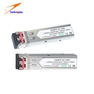 Quality 700mW 1430nm LC 100KM 1.25G CWDM SFP Transceivers wholesale