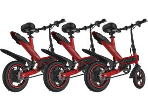 Quality 36V 10AH Foldable Electric Bike , Long Range Lightest Electric Folding Bike wholesale