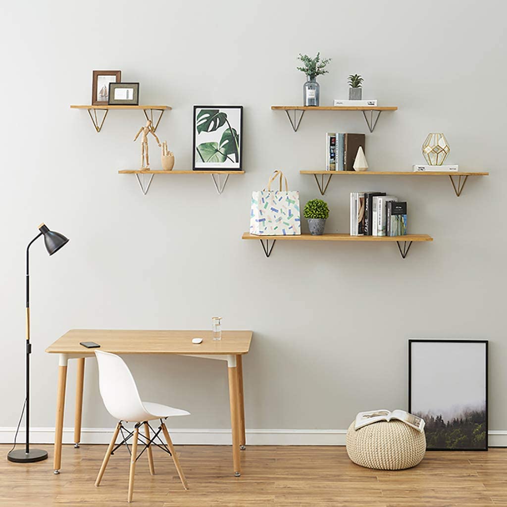 Triangle Wall Mounted Shelf Support for Carbon Steel Hairpin Shelf Bracket in White