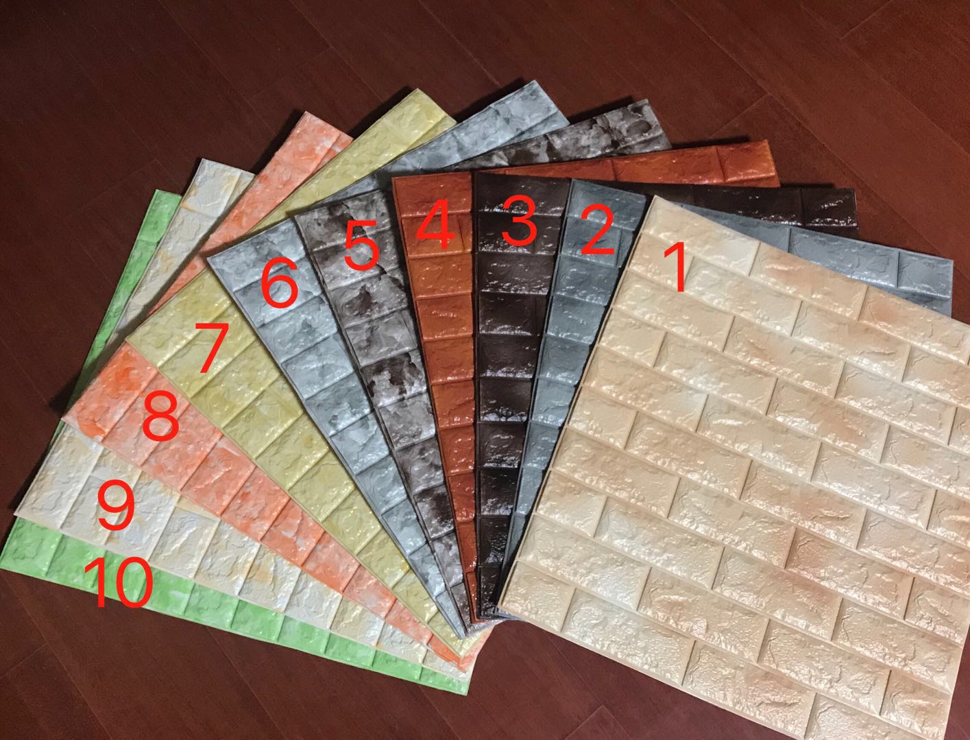 Wall Coating 3D Brick Design Foam Wallpapers for Administration Easy Installation
