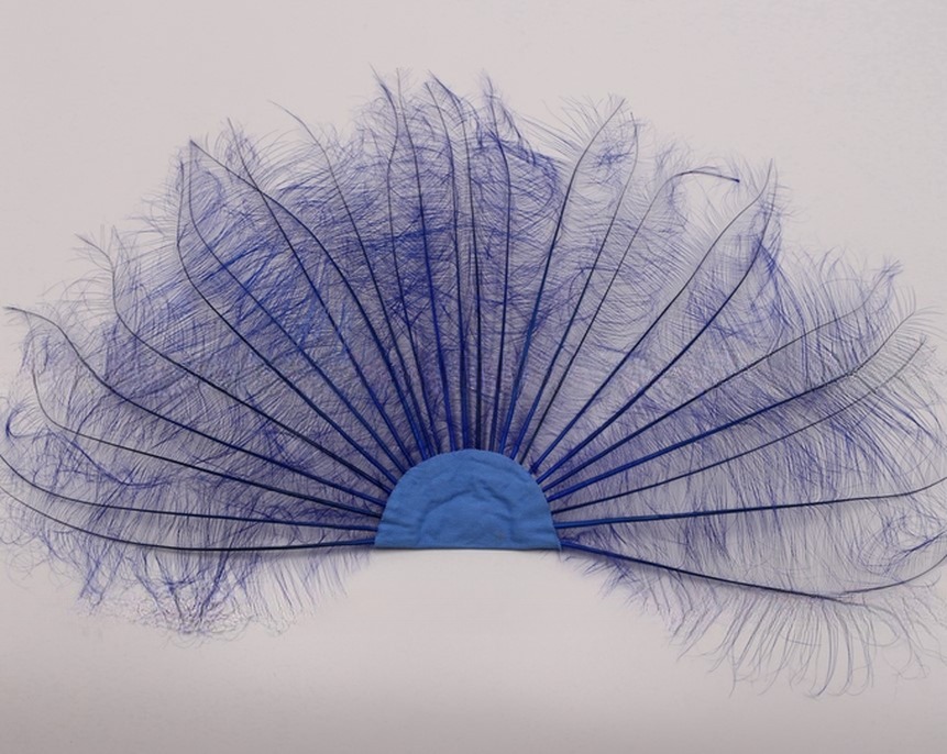 Millinery Supplies Feather Hand Fan Dyed Pattern Shipping DHL UPS FEDEX EMS TNT