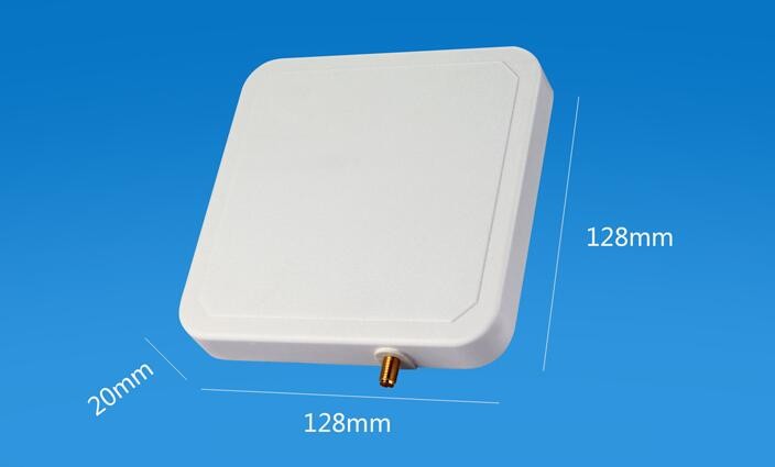 Far Field Application UHF RFID Antenna Milk White With SMA-50KFD Female Connector