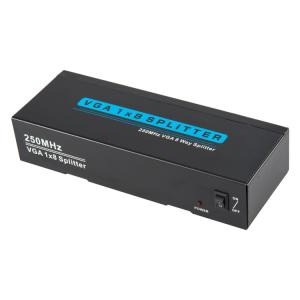 Quality Metal Casing 250MHz VGA 1x8 VGA Signal Splitter wholesale