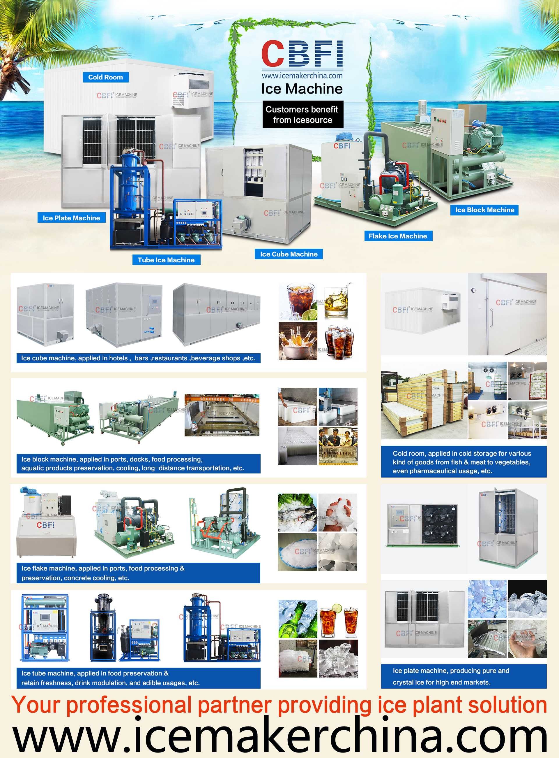22*22*22mm R507 Refrigerant Ice Cube Machine For Indonesia Ice Plant