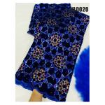 Nice african lace embroidery velvet lace fabrics with sequins for dress