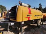 Diesel Used Concrete Trailer Pump Sany HBT8018C 180kw Rated Power