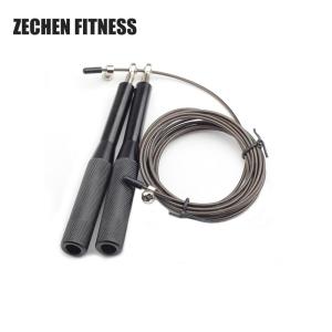 Quality High Speed Jump Rope Steel Cable Adjustable Weighted Aluminum Handle wholesale
