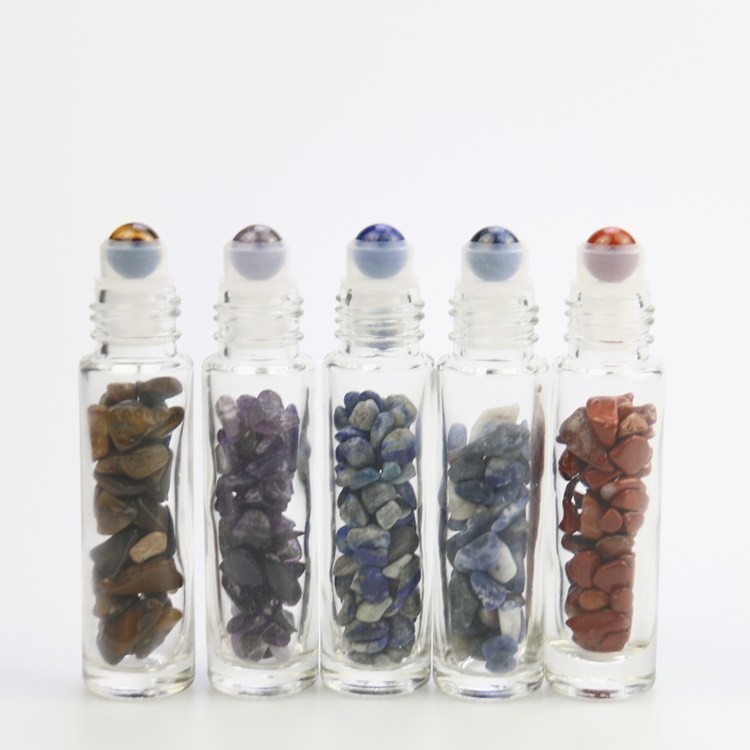 Bottle With Aluminum Cap 3ml Roll On Bottles Gemstone Roller Bottles Wholesale