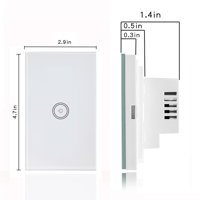 Home Automation WIFI Smart Wall Light Switch 802.11/B/G/N 1 Year Warranty