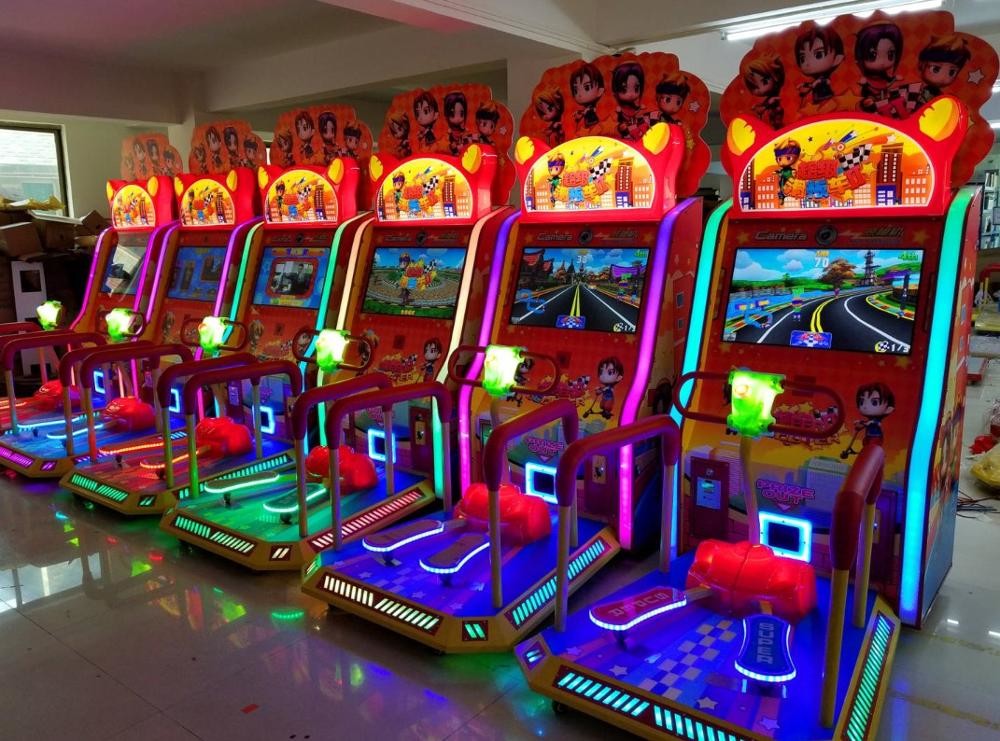 Happy Scooter Coin Operated Video Game Machines , Kids Arcade Amusement Machines