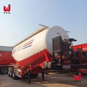 Quality 3 Axle 60cbm Cement Tanker Truck CCC Dry Bulk Cement Tanker wholesale