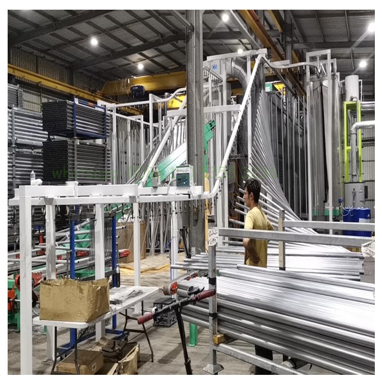 Vertical Type PP Spray Metal Powder Coating Line For Pipe