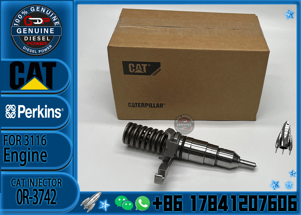 Excavator Common Rail E320L S6K Engine Injector 20R-2056 7E-8729 Fuel Injection Nozzle 7E-9585
