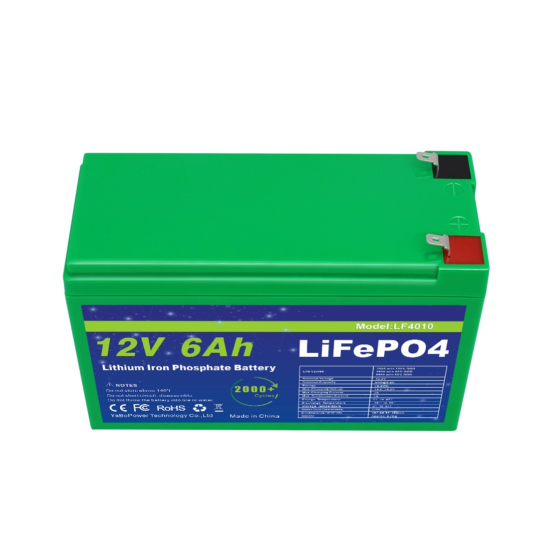 Factory Customized Lifepo4 Deep Cycle High Safety 32700 Cell Lithium Ion 12v 6Ah Lifepo4
