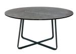 Living Room Oval Tempered Glass Coffee Table Grey Top Stylish Steel Legs