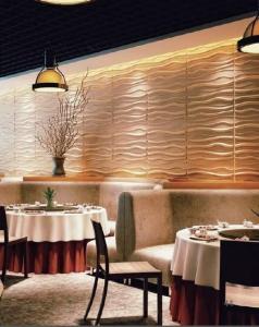 Quality Hotel Restaurants Wall Decorative Acoustic 3D Panel with Dry-Proces Production Process wholesale