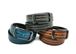 Quality Business Men Clamp Pin Buckle Belt With Embossed Strap wholesale