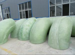 Quality large FRP Hand Lay Up Handmade fiberglass elbows for Water Discharge wholesale