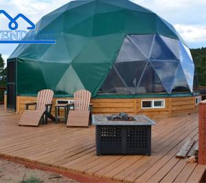 Quality Aluminum Alloy Frame Garden Igloo Hotel Geodesic Glass Dome Tents Glamping wholesale