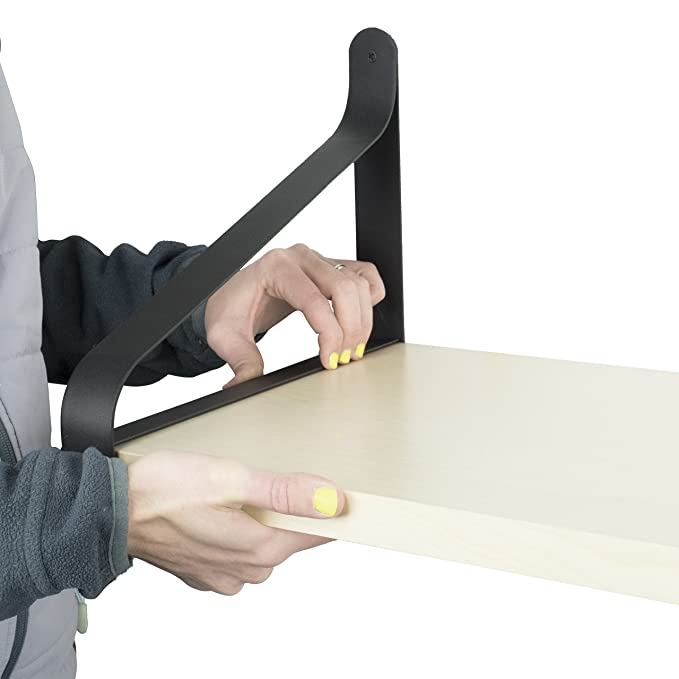 Wall Mounting Metal Shelf Brackets with Deep Drawing Process and Invisible Structure