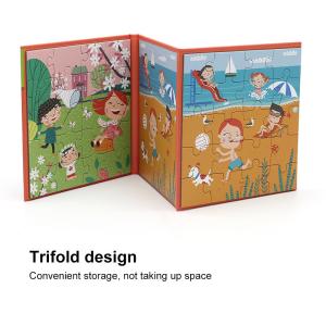 Quality Preschool Magnetic Educational Learning Toys Jigsaw Book For 4 Year Olds wholesale
