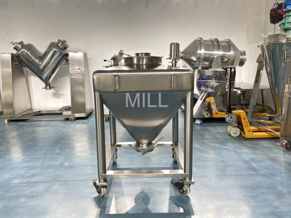 800L Vacuum Removable Pharmaceutical Powder Hopper Tank SUS 304/316L For